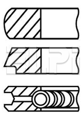 Set segmenti piston LP182 2604 STD ELPI